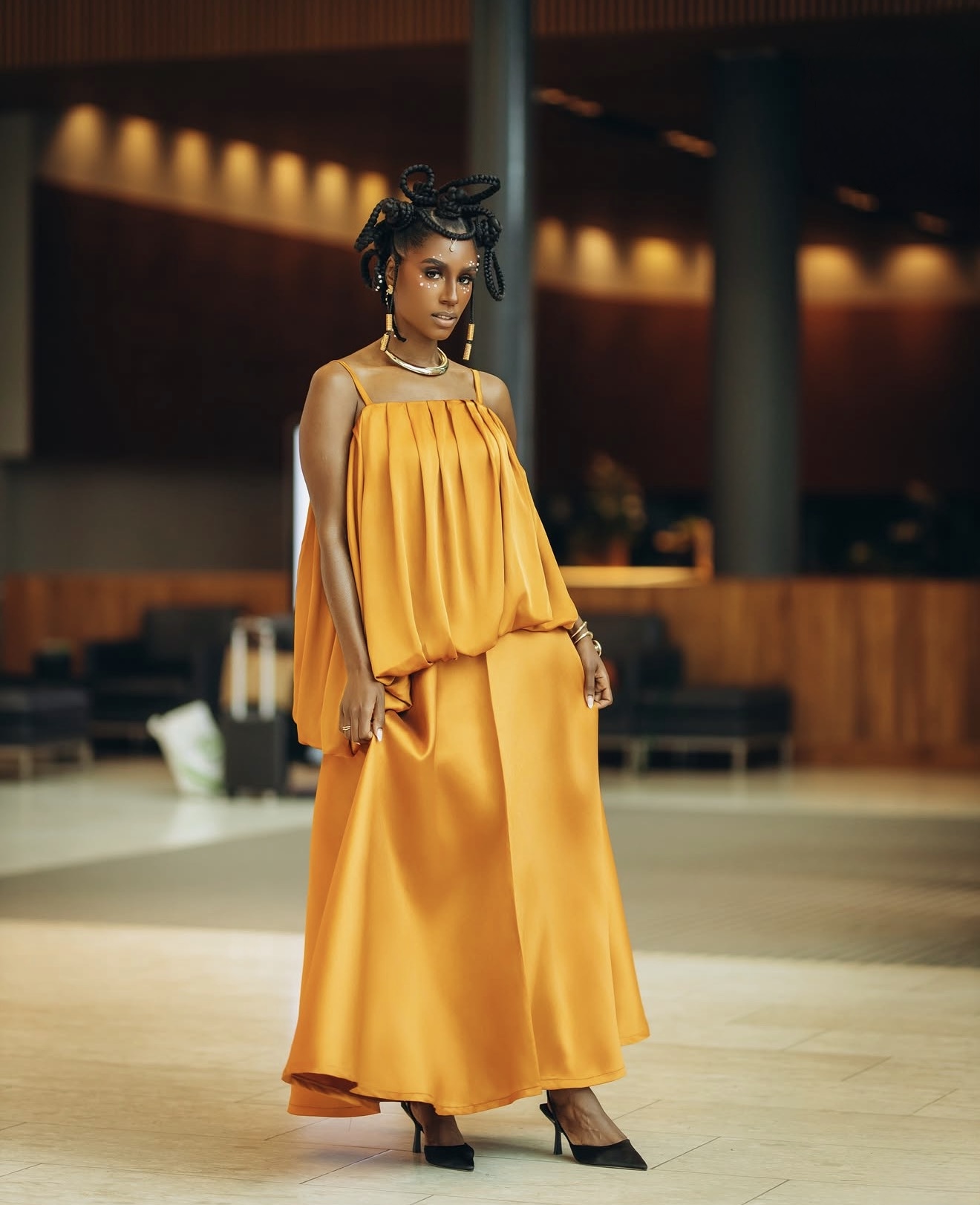 Olaju : Orange Skirt 2 Piece by 5KWomen by Koyinsola