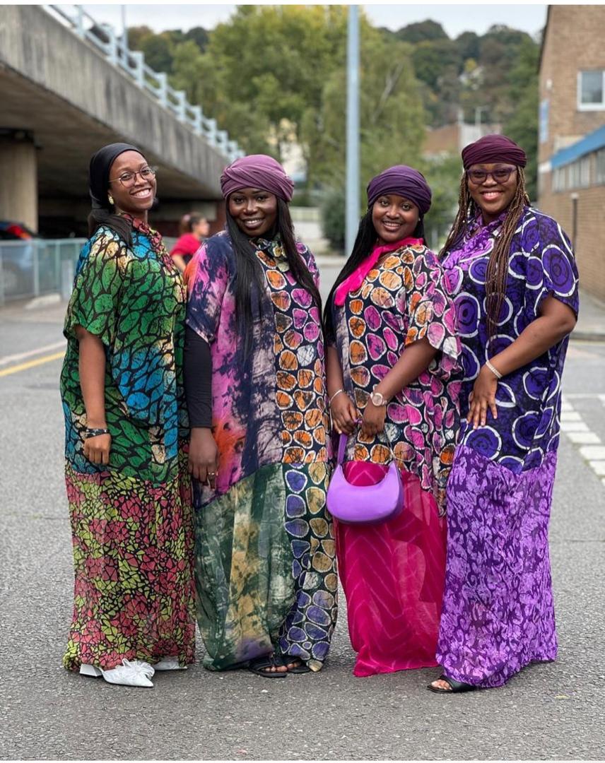 Women wearing vibrant 5KWomen by Koyinsola prints